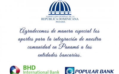 Consulado reconoce aportes de entidades Bancarias dominicanas en Panamá para integración de comunidad.